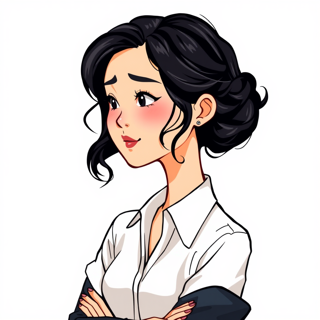 The Stressed Junior Consultant, A Young Asian Girl