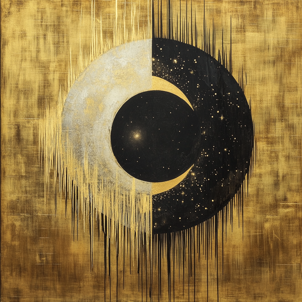 The Sun and Moon Eclipse Artwork