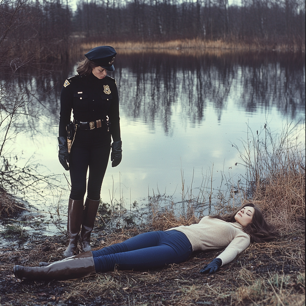 The Swedish policewoman finds a drowned woman