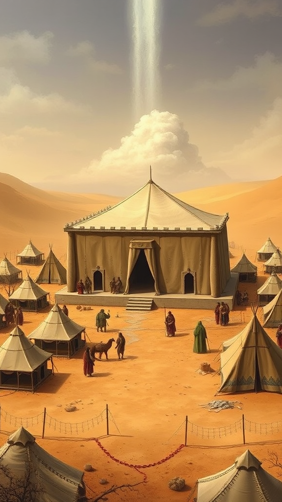 The Tabernacle in Israelite Desert Camp.