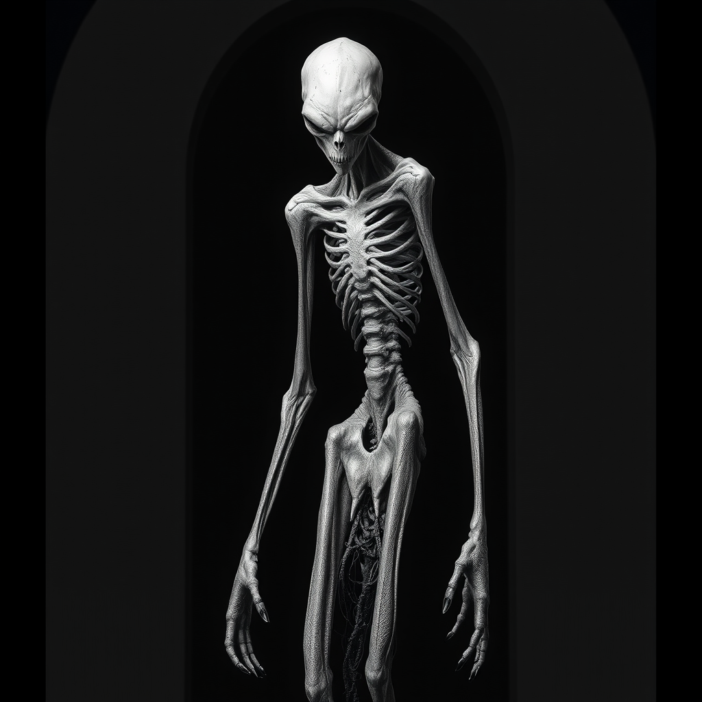 The Tall, Skinny Cosmic Horror Creature in Detail