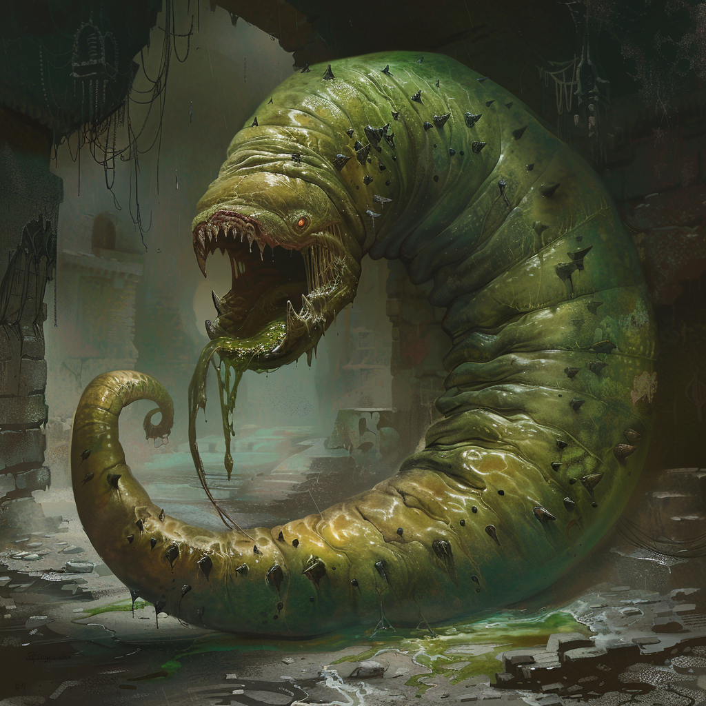 The Towering Green Worm of Horror