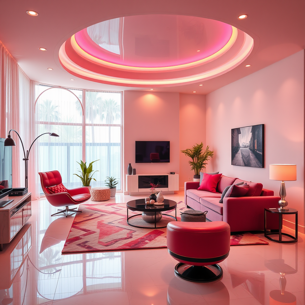 The Vibrant Los Angeles Mansion Singing Competition Set