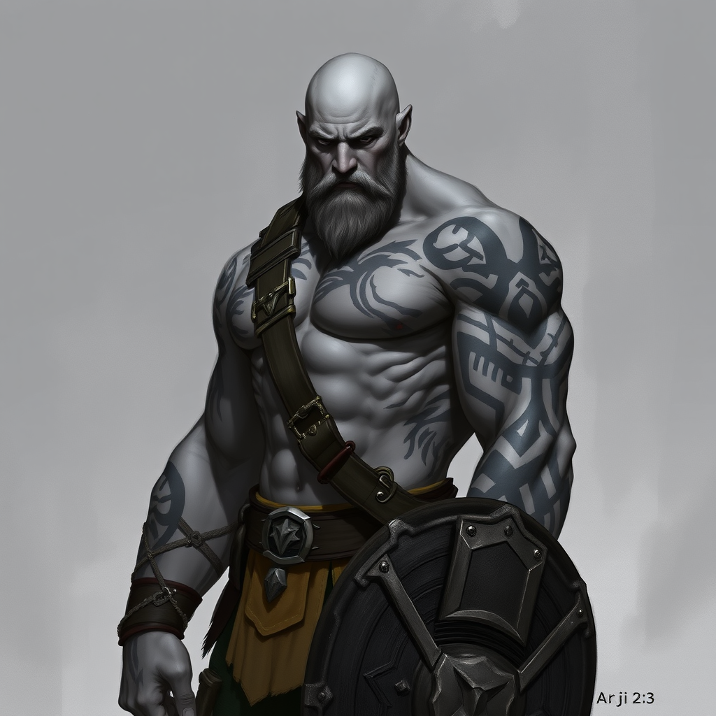 The Young, Bald, Tattooed Barbarian of Vox Machina