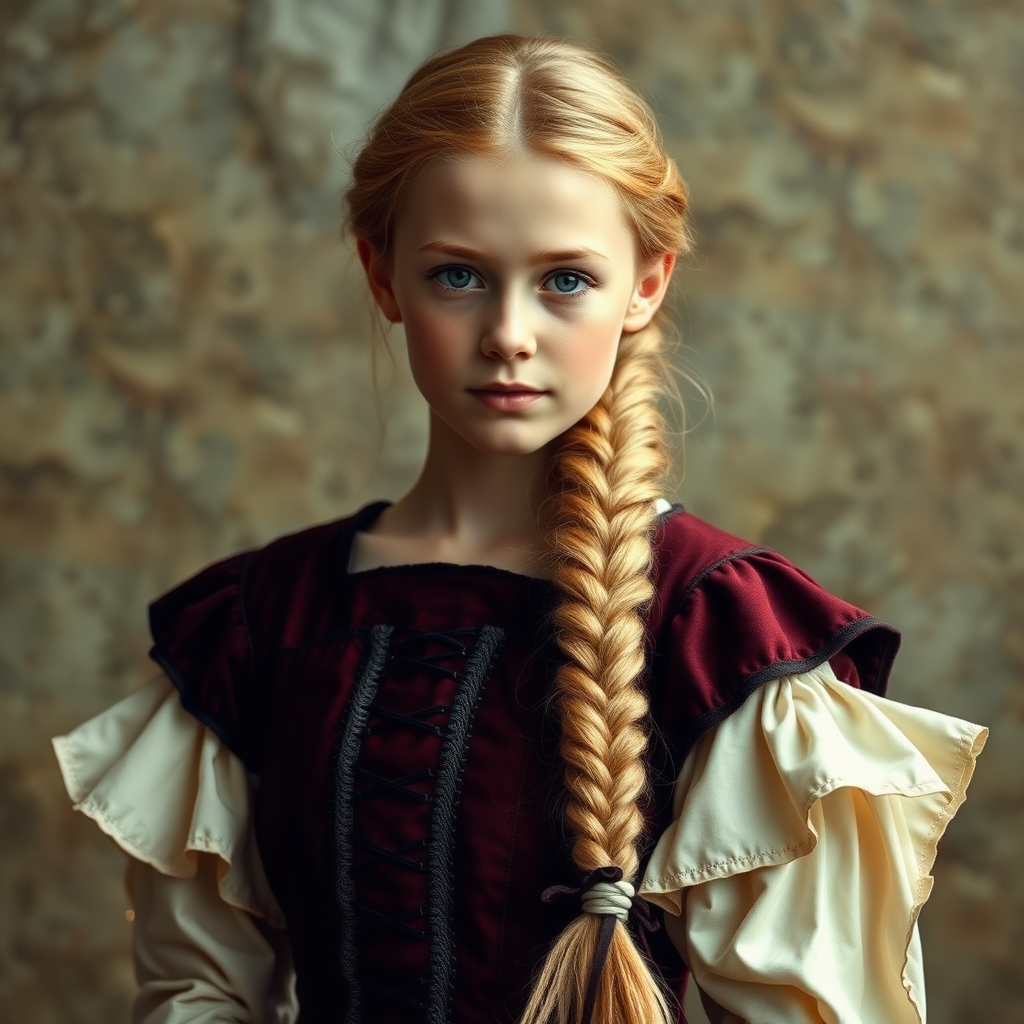 The Young Medieval Lady with Blonde Braid