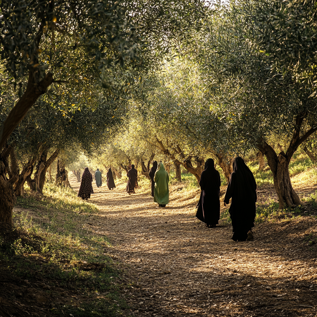 The beautiful olive groves of northern Iran