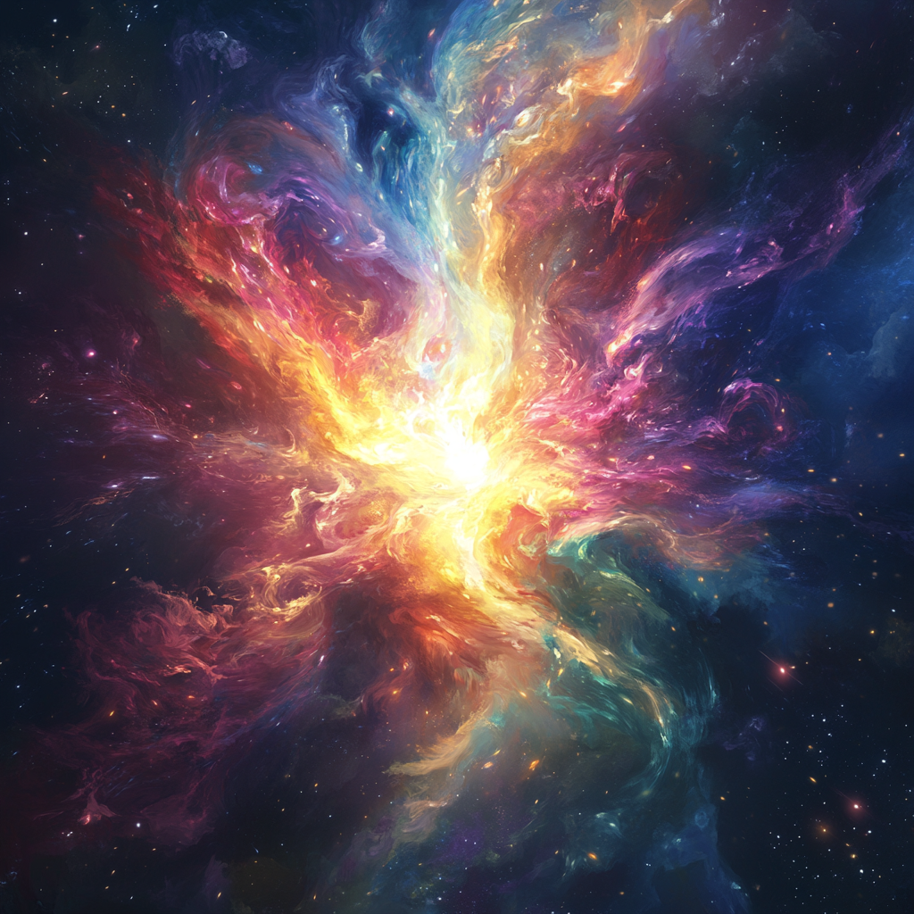 The colorful spark of intelligence in space