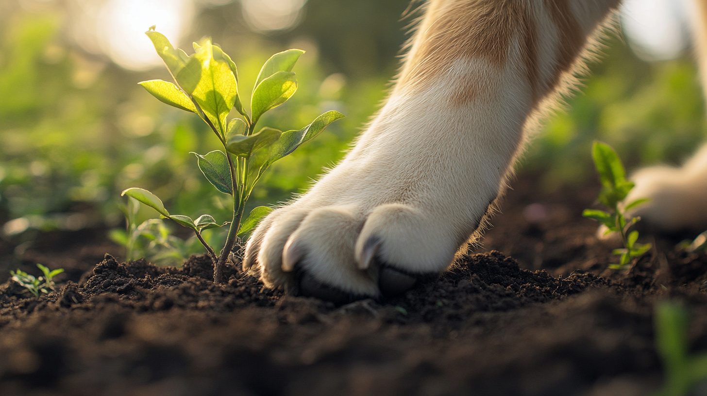 Three Animal Paws Plant Tree - Close-Up Photo