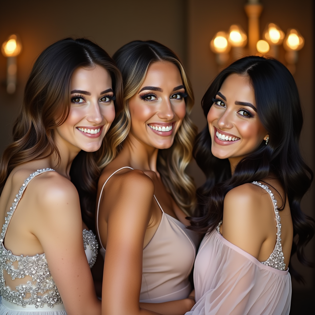 Three Professionals Celebrating Together Joyfully