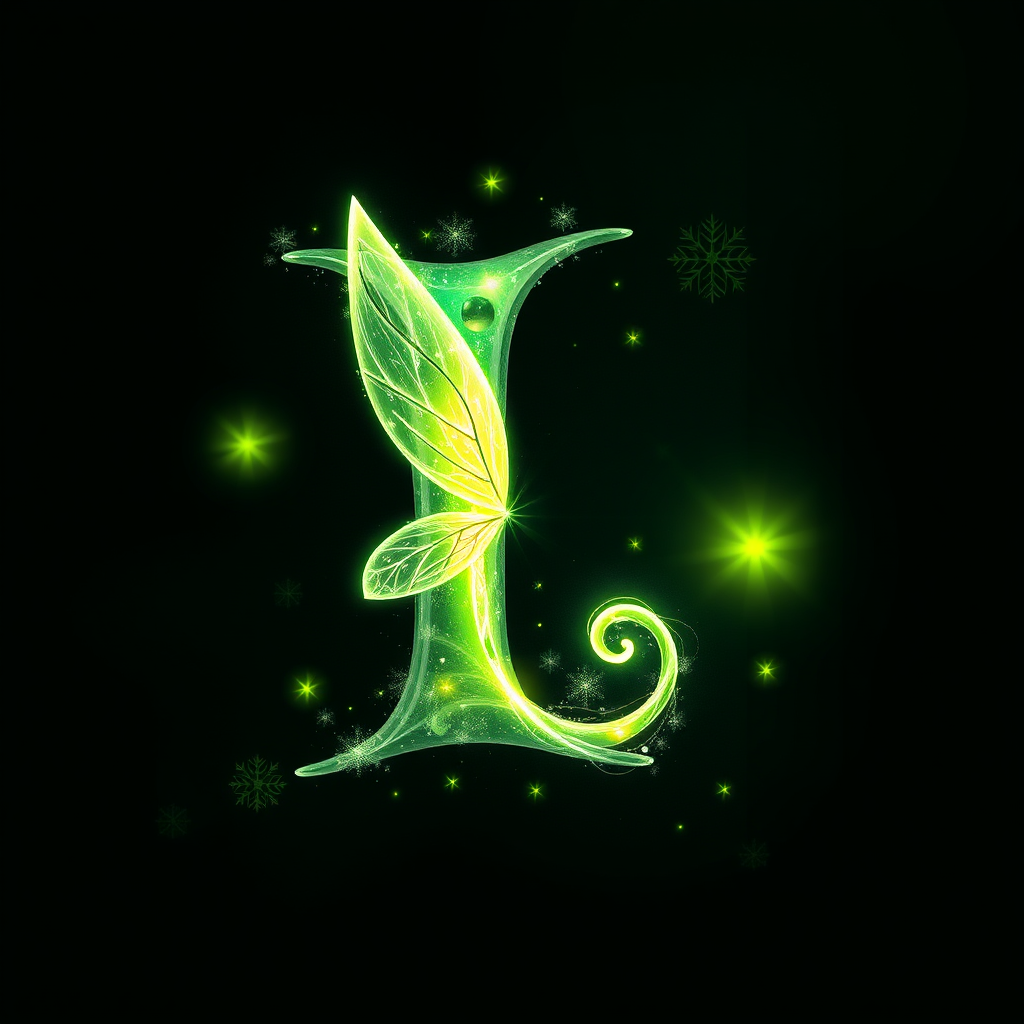 Tinker Bell Style Letter I Design