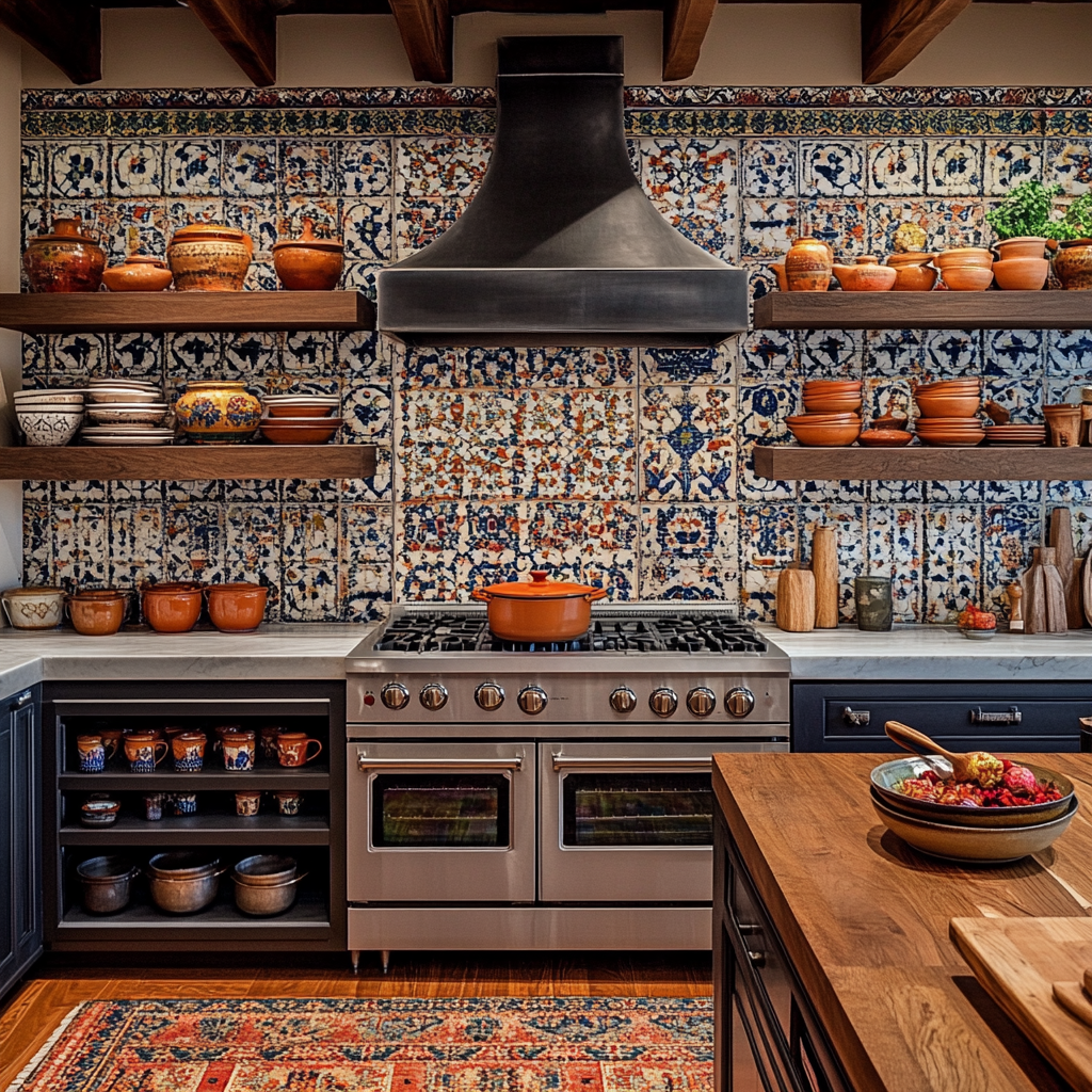 Traditional Persian Kitchen with Beautiful Decor and Ambiance.