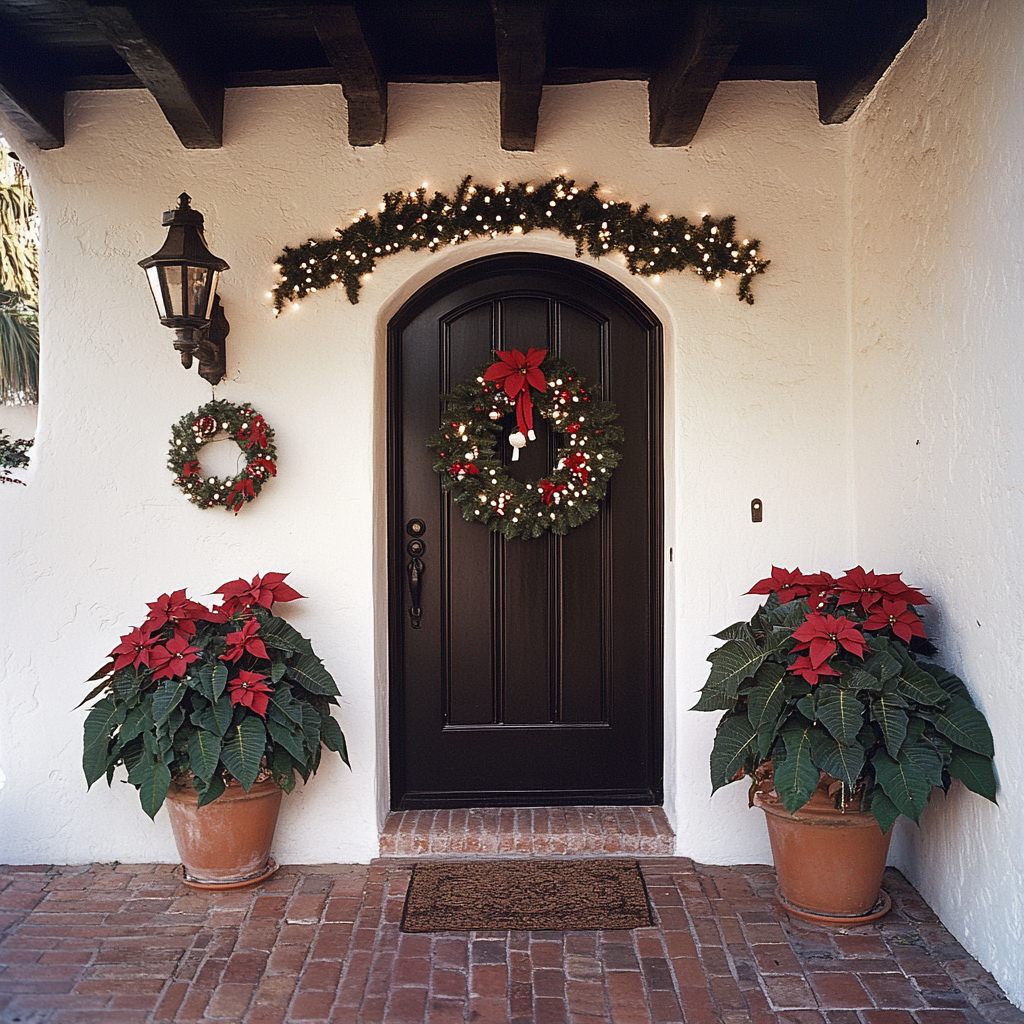 Traditional Spanish Christmas Decor at Los Angeles Home