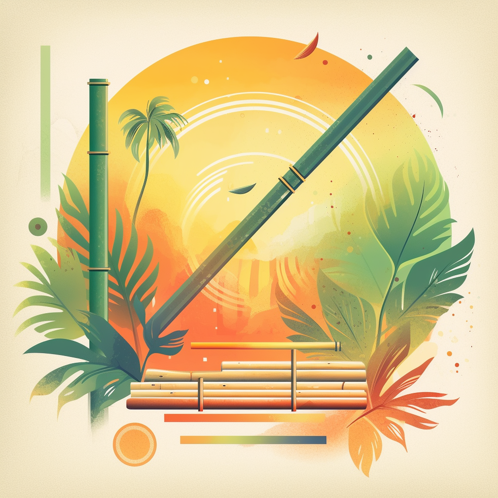 Tropical Flute Album Cover with Reggae Vibes