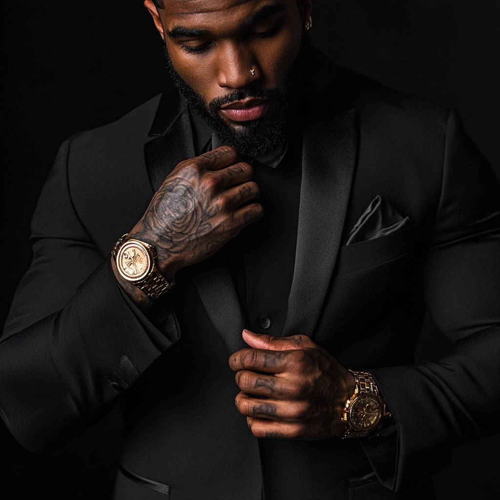 Urban Fiction Book Cover: Dapper Black Man in Suit 