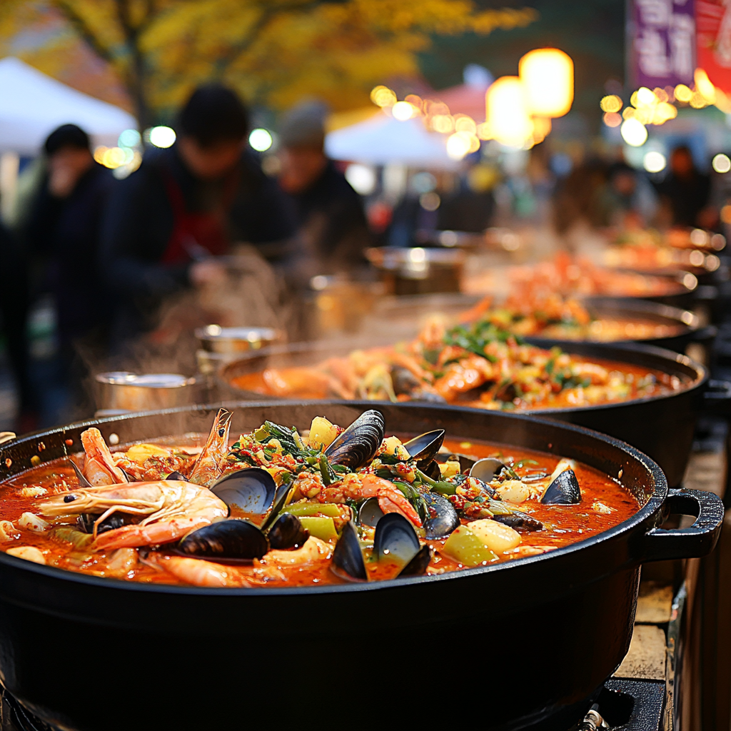 Vibrant Autumn Festival at Gunsan Jjamppong Street