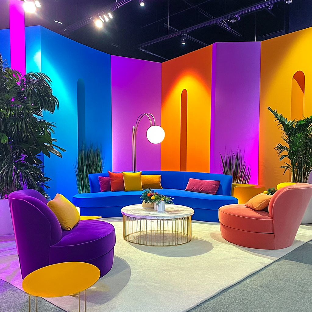 Vibrant Meet-and-Greet Zone with Celebrities and Influencers 