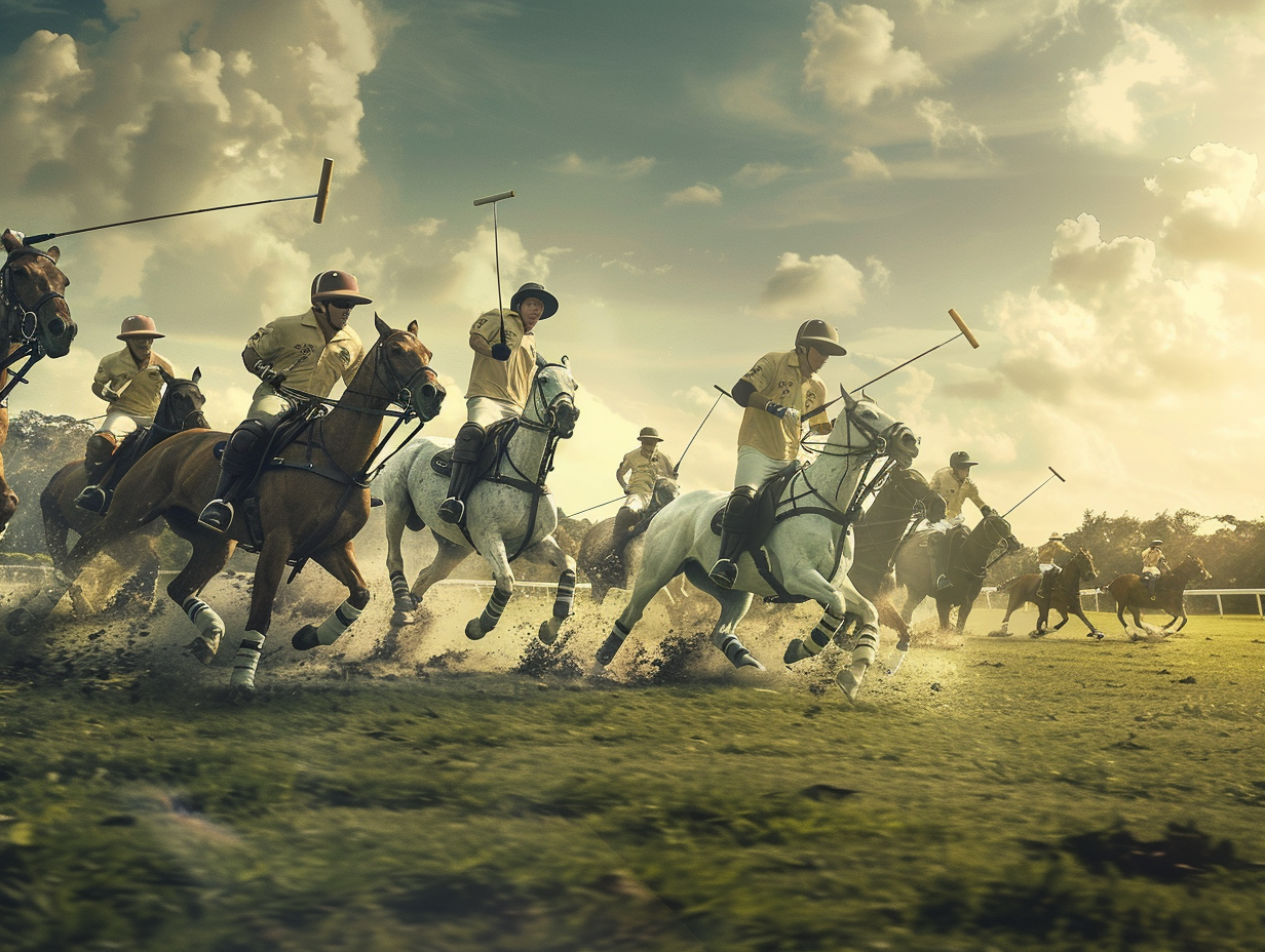 Vibrant Polo Game: Speed, Tradition, Elegance, Action-packed!