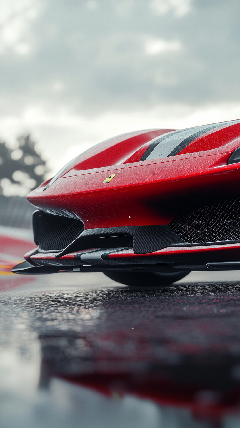 Vibrant Red Ferrari 488 Pista: Speed and Luxury