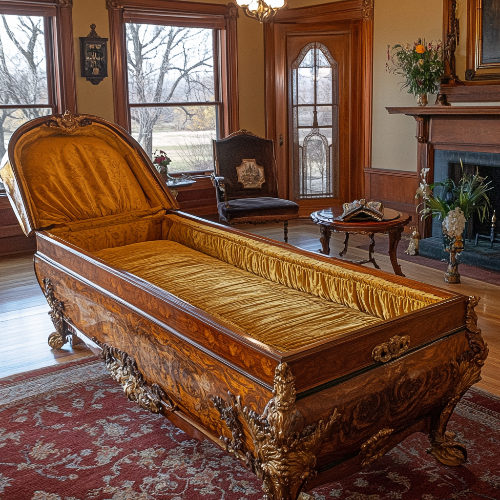 Victorian Era Woman's Coffin in 1880s