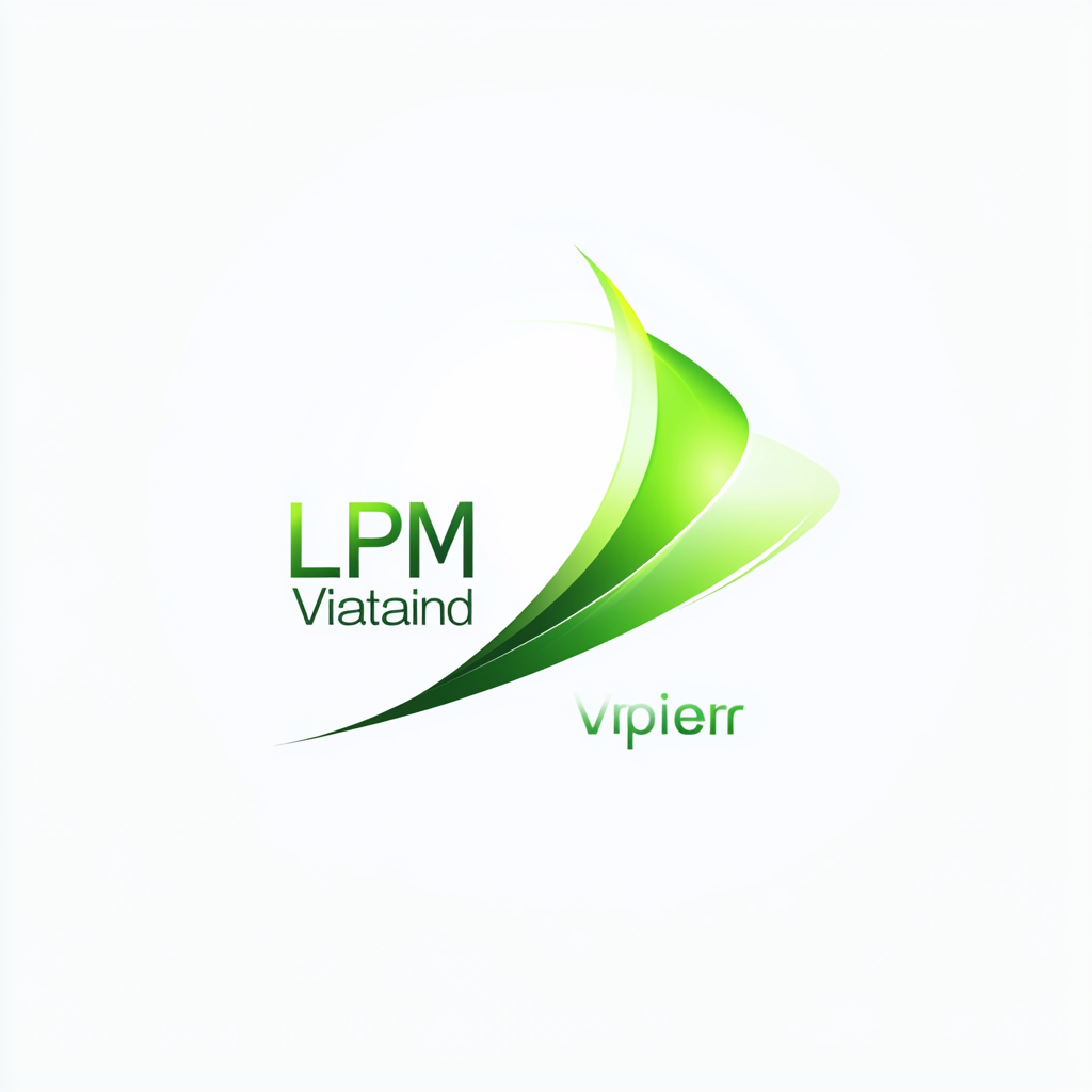 Virtual LPM Professional Logo in Bold Green Color