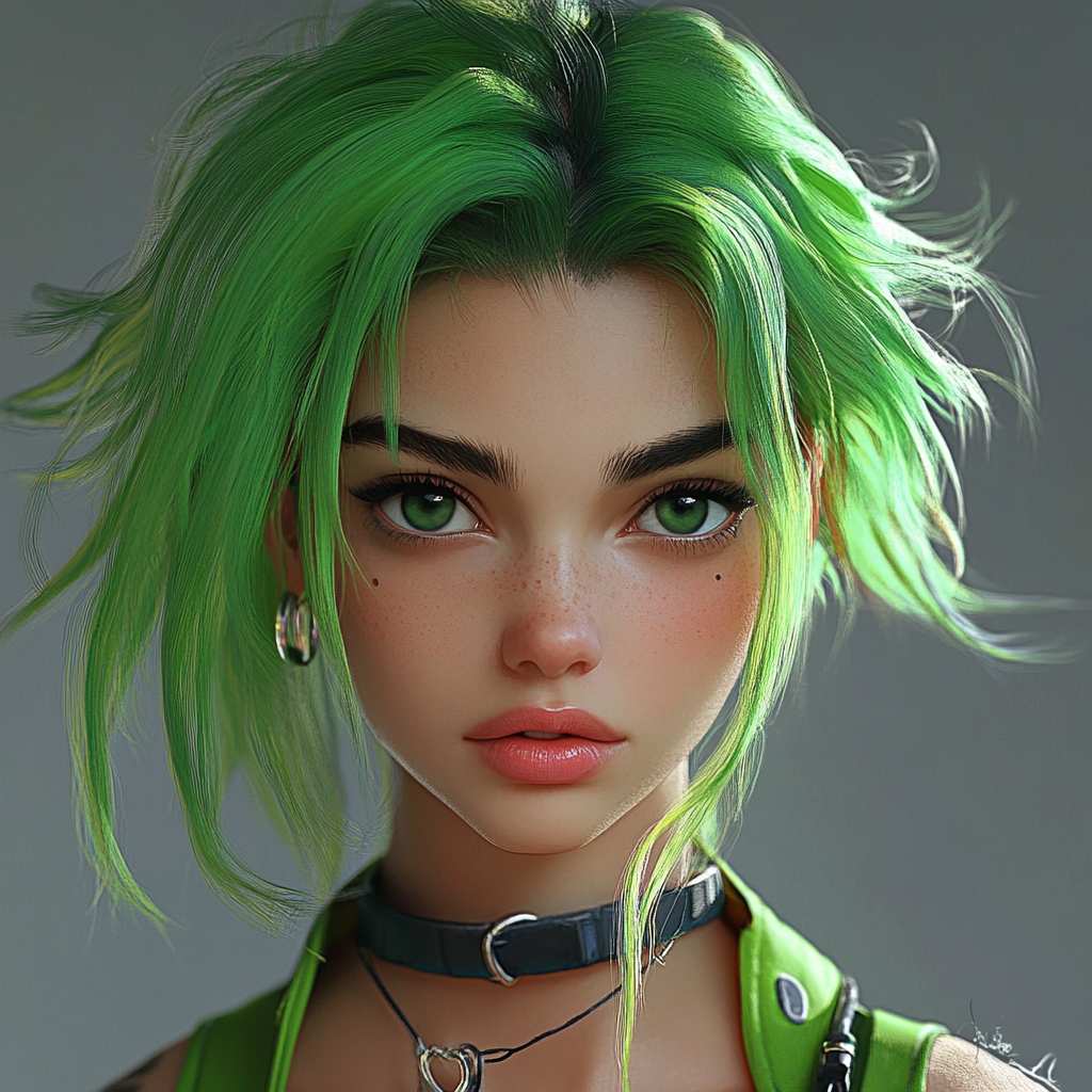 Vivid, Unique Characters with Expressive Eyes and Hair