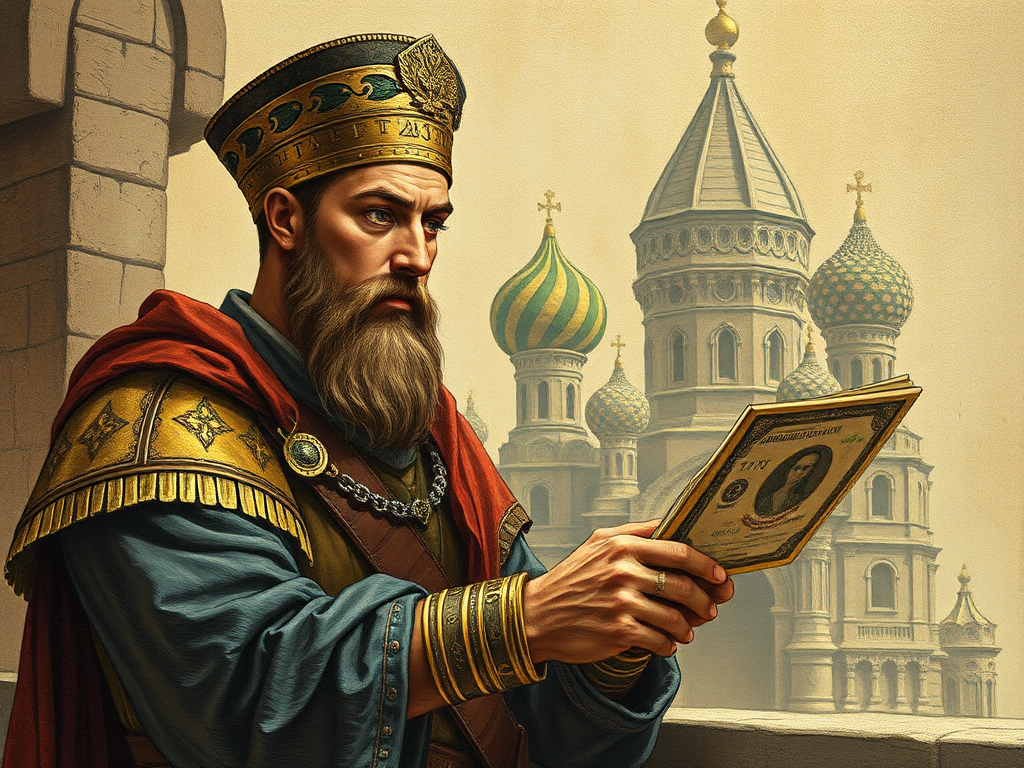 Wealthy man invests in cyber technology in ancient Russia.