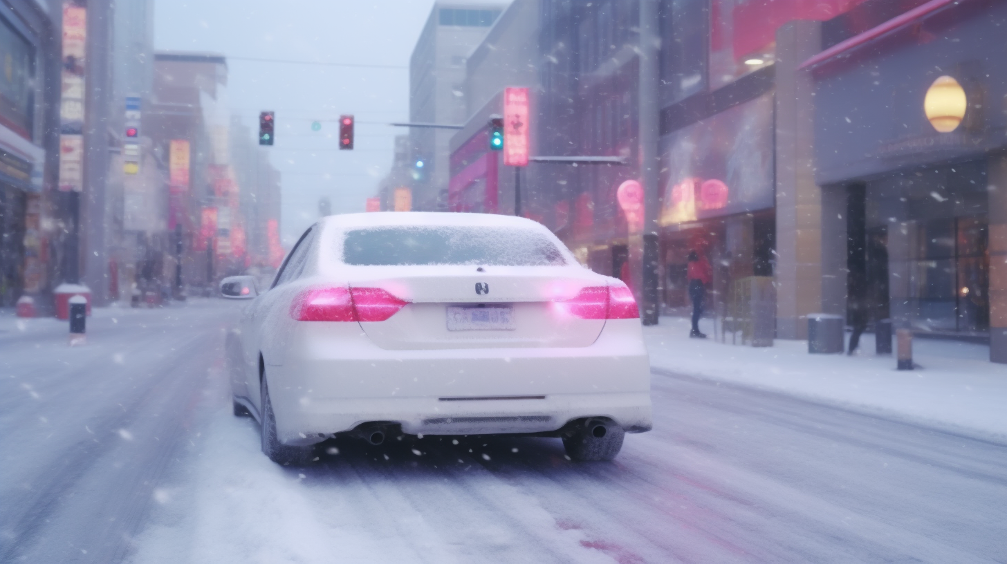 Wellington Downtown Snowy Road TOYOTA Chaser JZX100 HD