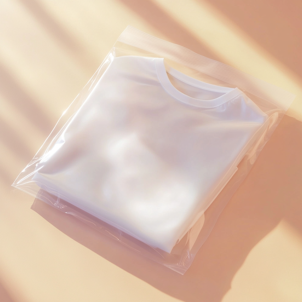 Photograph of a White T-shirt