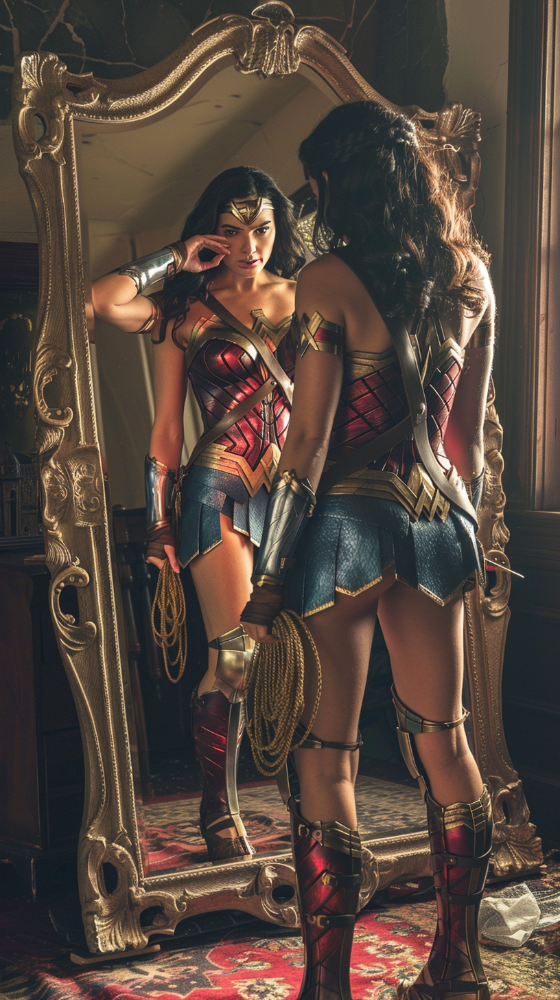 Wonder Woman Prepares in Amazonian-Inspired Bedroom