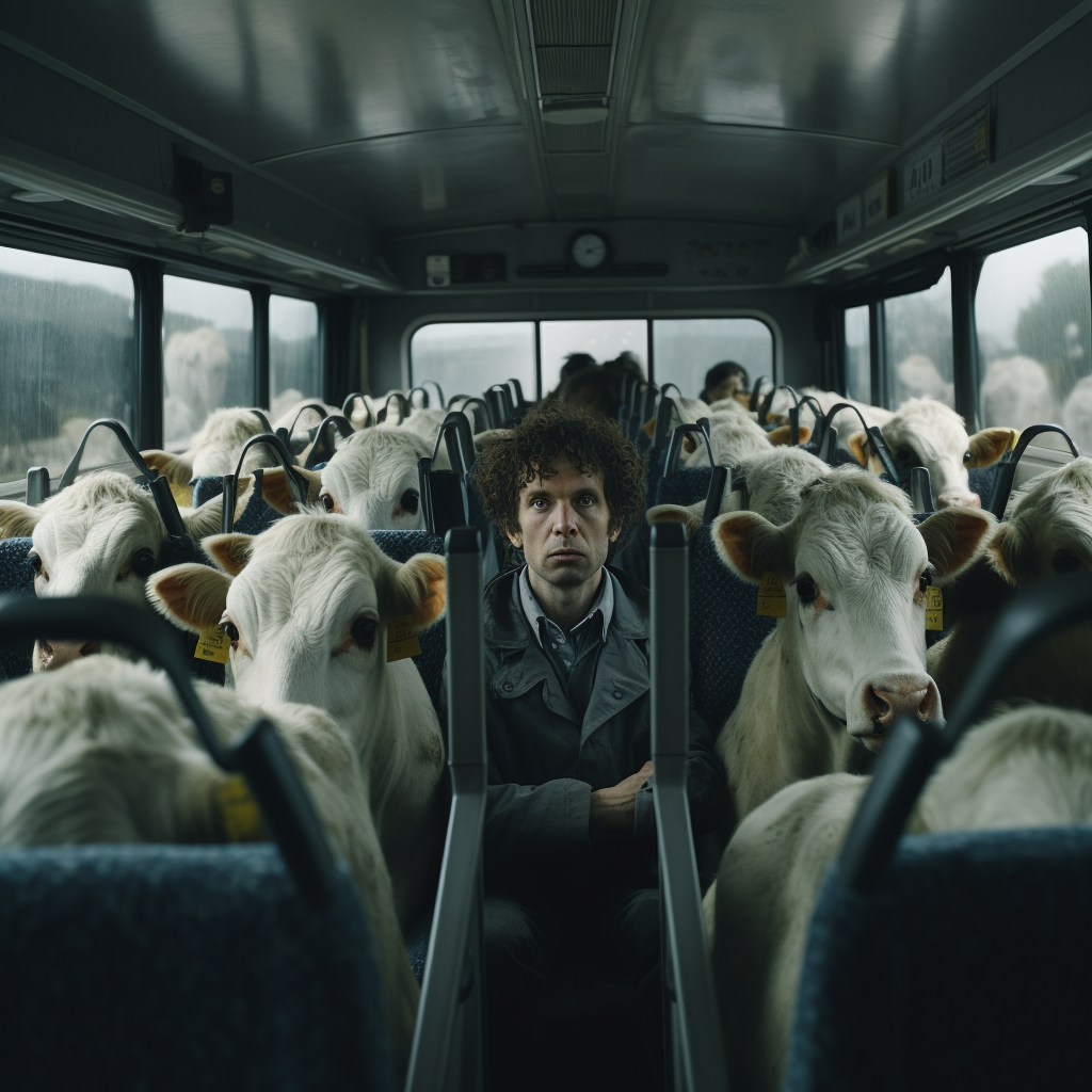 Cows on a Bus