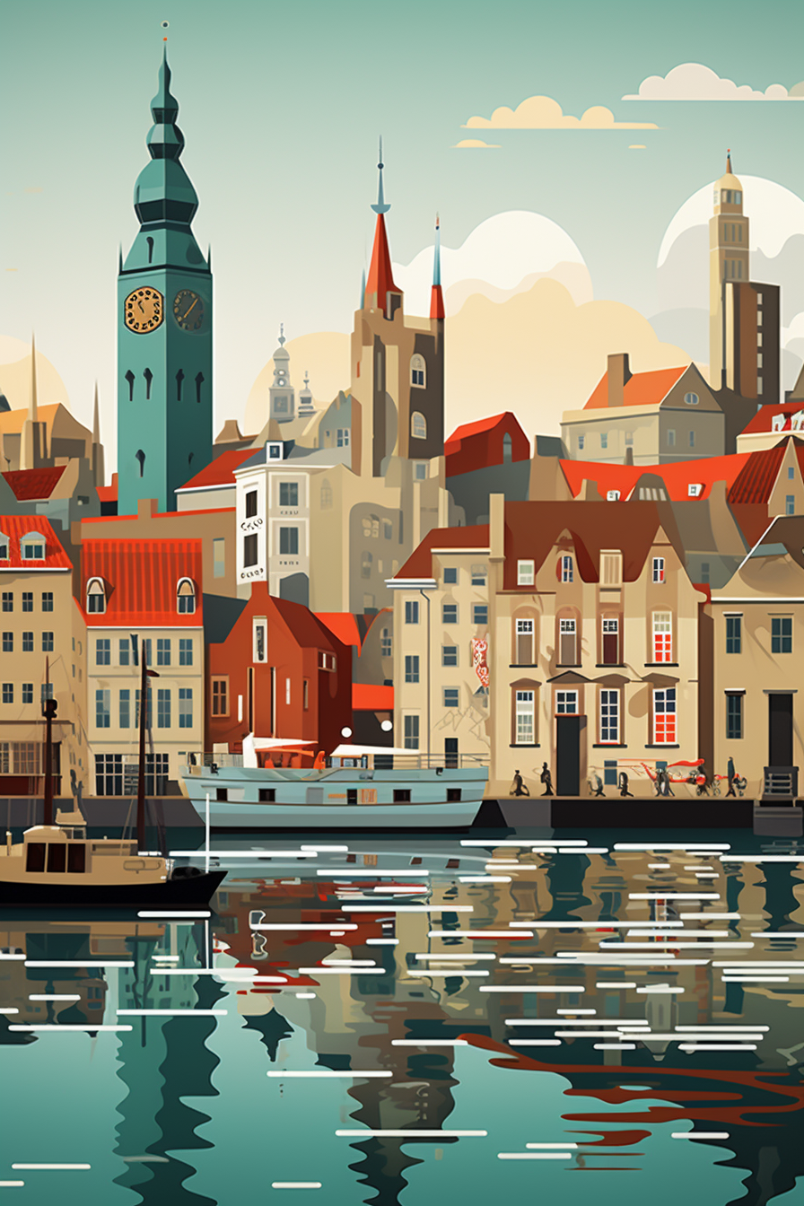 Aalborg vector art