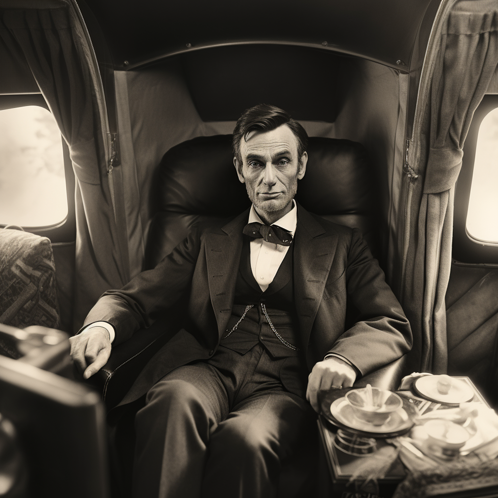 Abraham Lincoln private jet photo