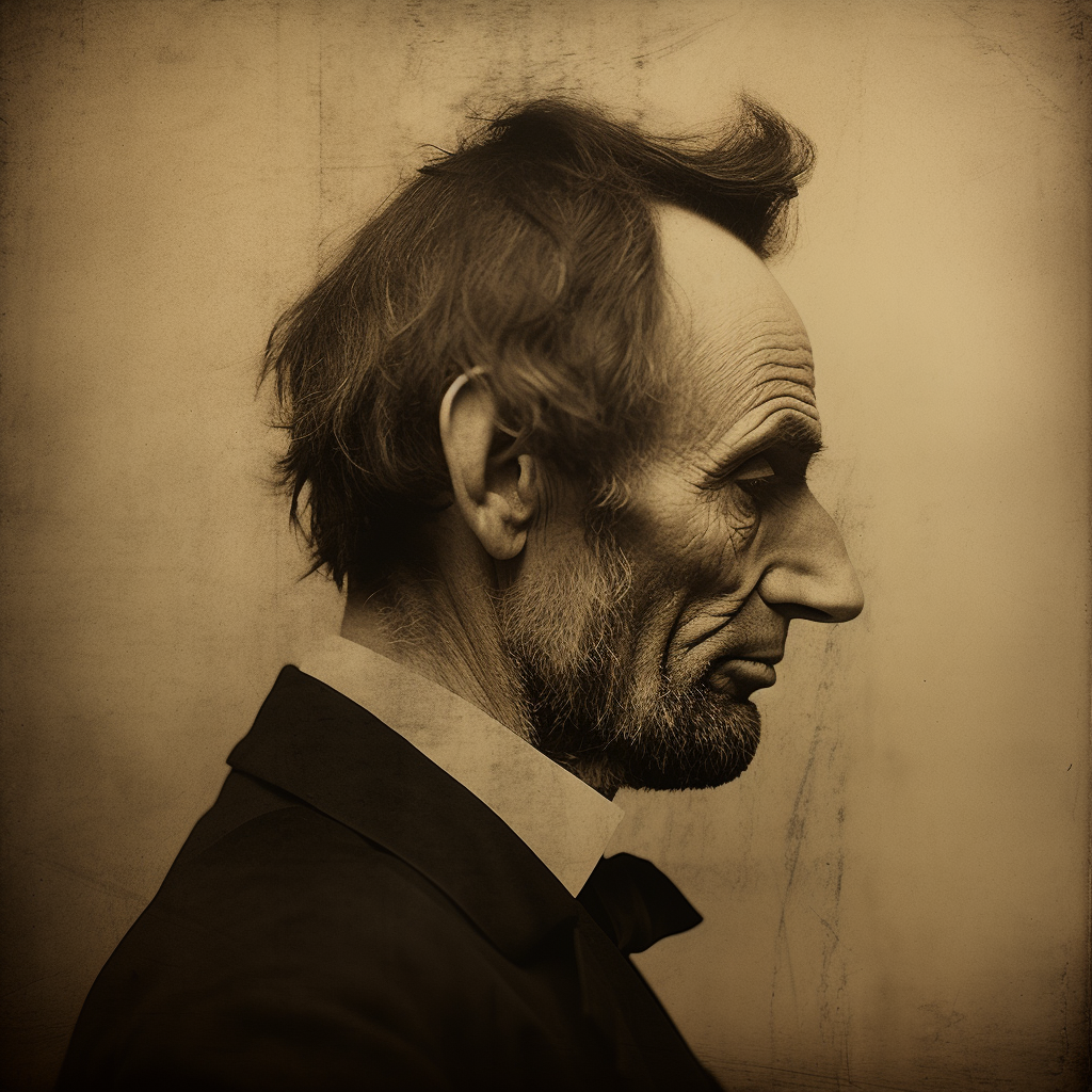 Artistic rendering of Abraham Lincoln