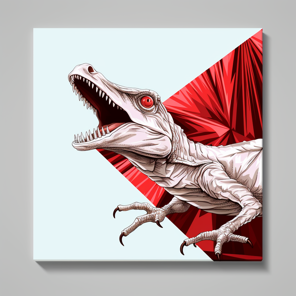 Bird Eating Lizard Illustration