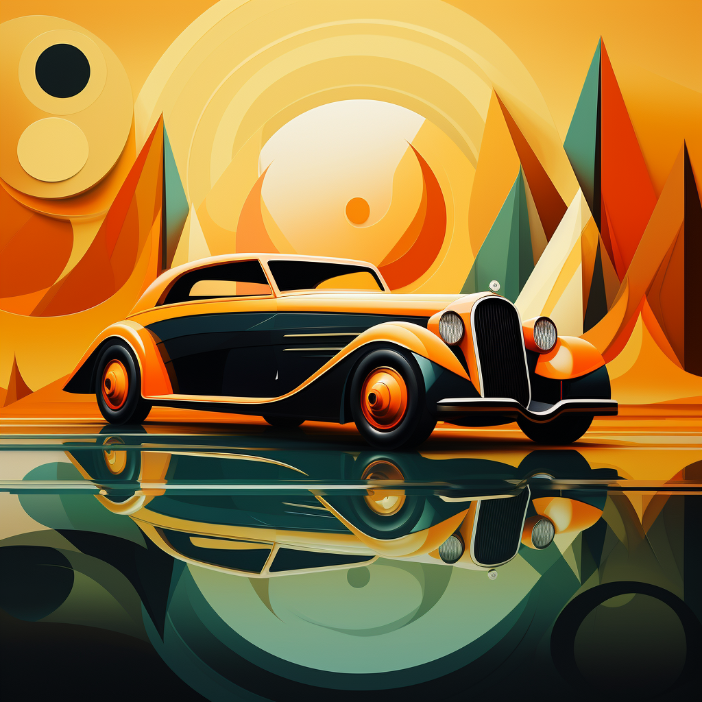 Surreal abstract car design by Salvador Dali