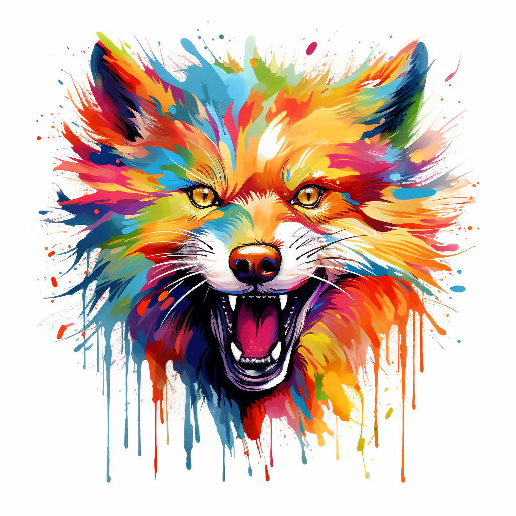 Colorful art splash painting