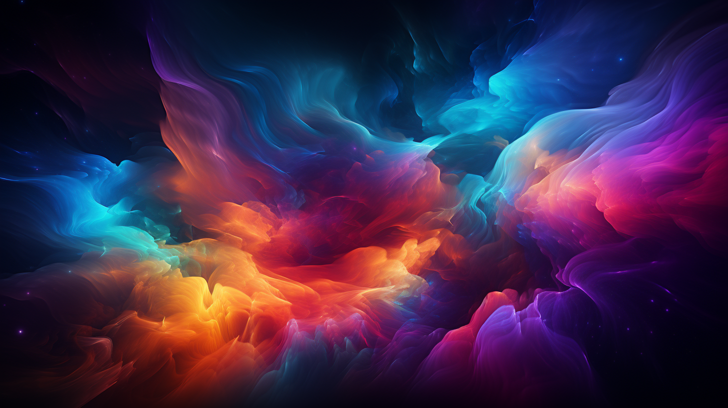 Abstract cosmic bursts wallpaper