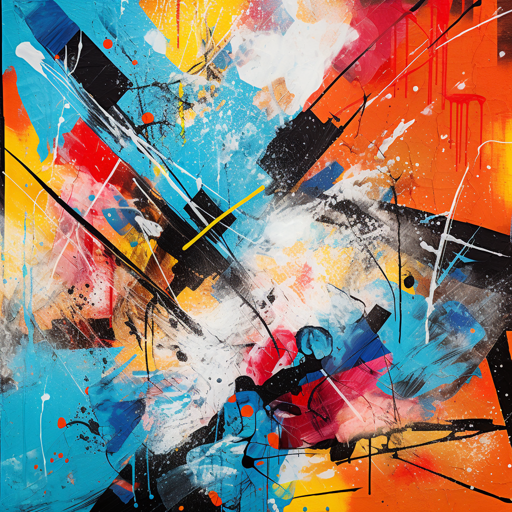 Colorful abstract graffiti background