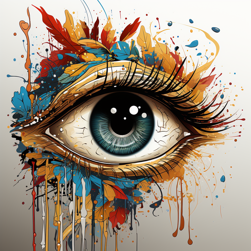 Abstract graphic eye illustration