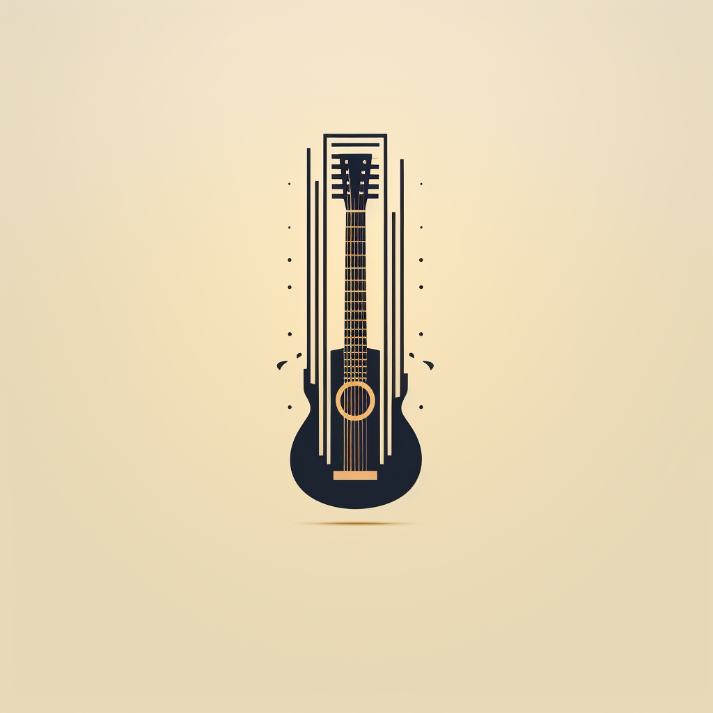 Minimalist Acoustic Guitar Image