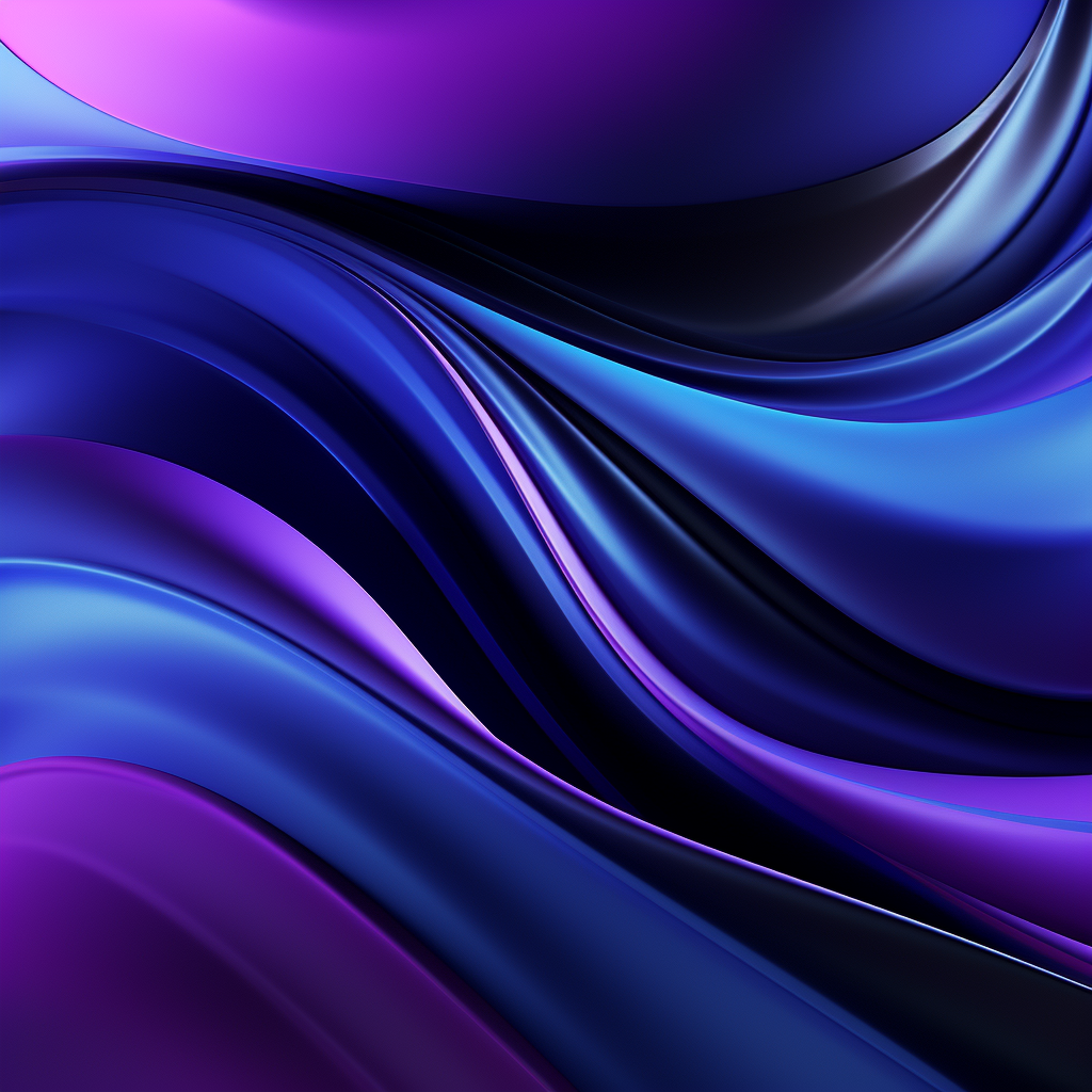 Abstract Liquid Gradient Blue Purple Black Smooth 2D