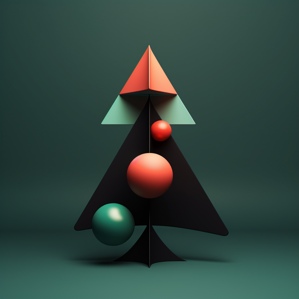 Minimalist Christmas Tree Illustration