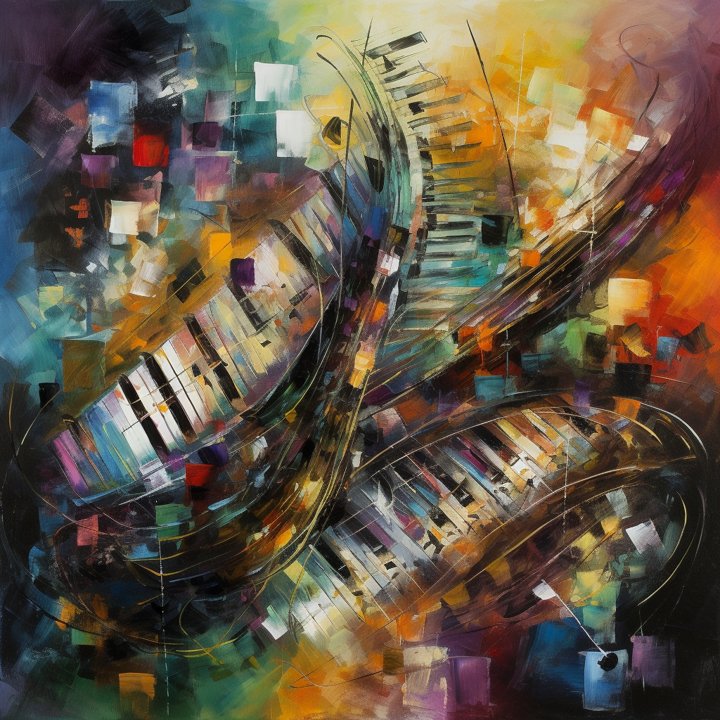 Abstract music study concept