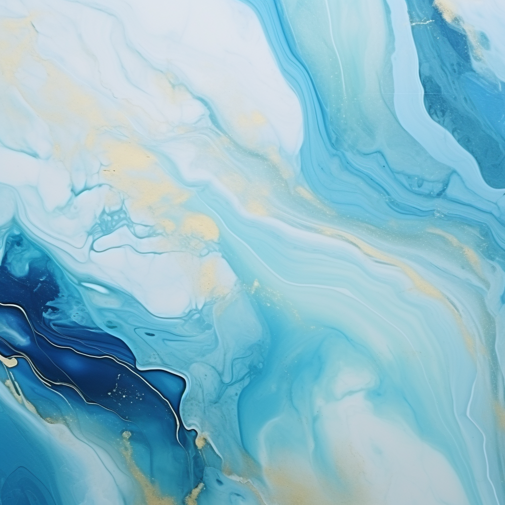 Abstract marmol painting with sea inspiration