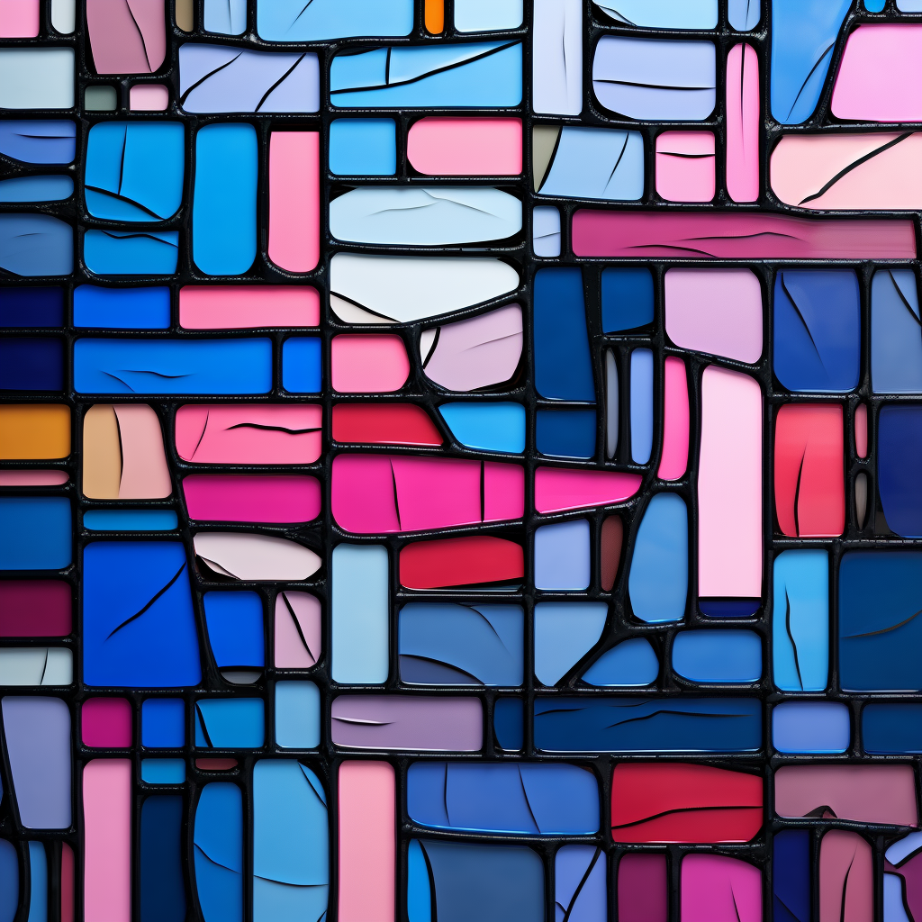 Abstract surfaces in vibrant colors