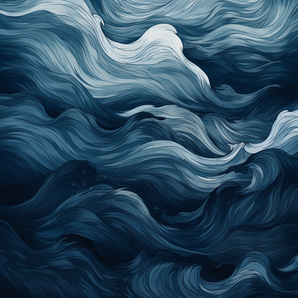 Abstract wave in dark blue and gray with texture