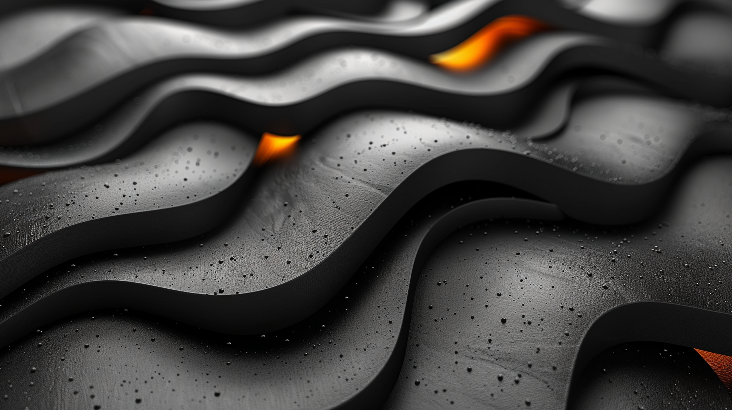 Wavy black abstract backdrop product