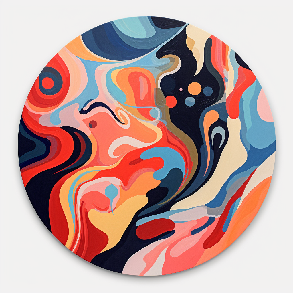 Abstract Art Sticker - Creative Expression Embodied