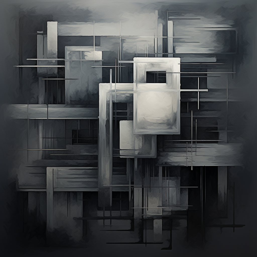 Abstract gray image for artistic inspiration