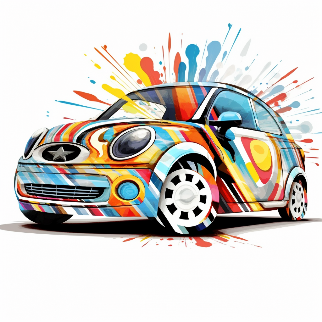 Funny IT Car Illustration